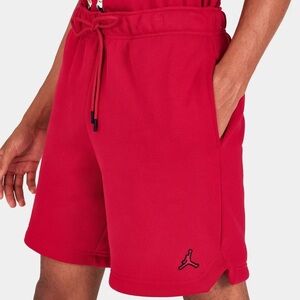 Jordan Men's Essential Fleece Shorts Gym Red Size Large